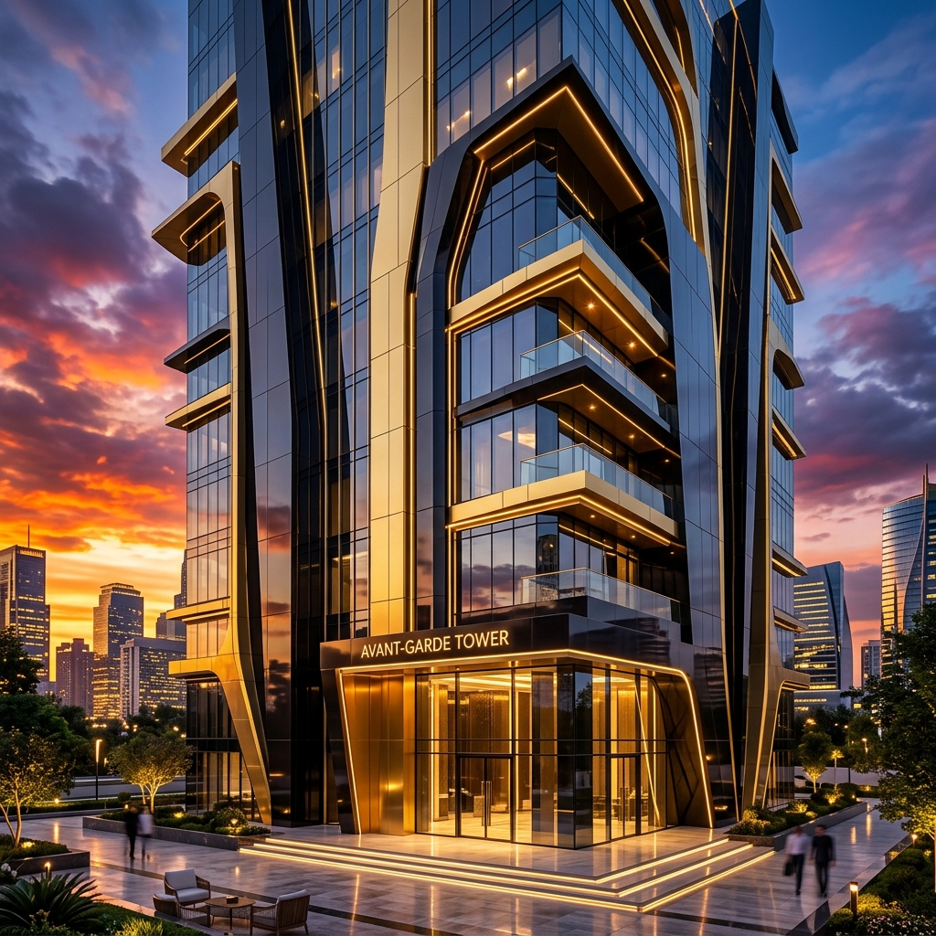 Modern Exterior Facade with HPL and ACP Sheets