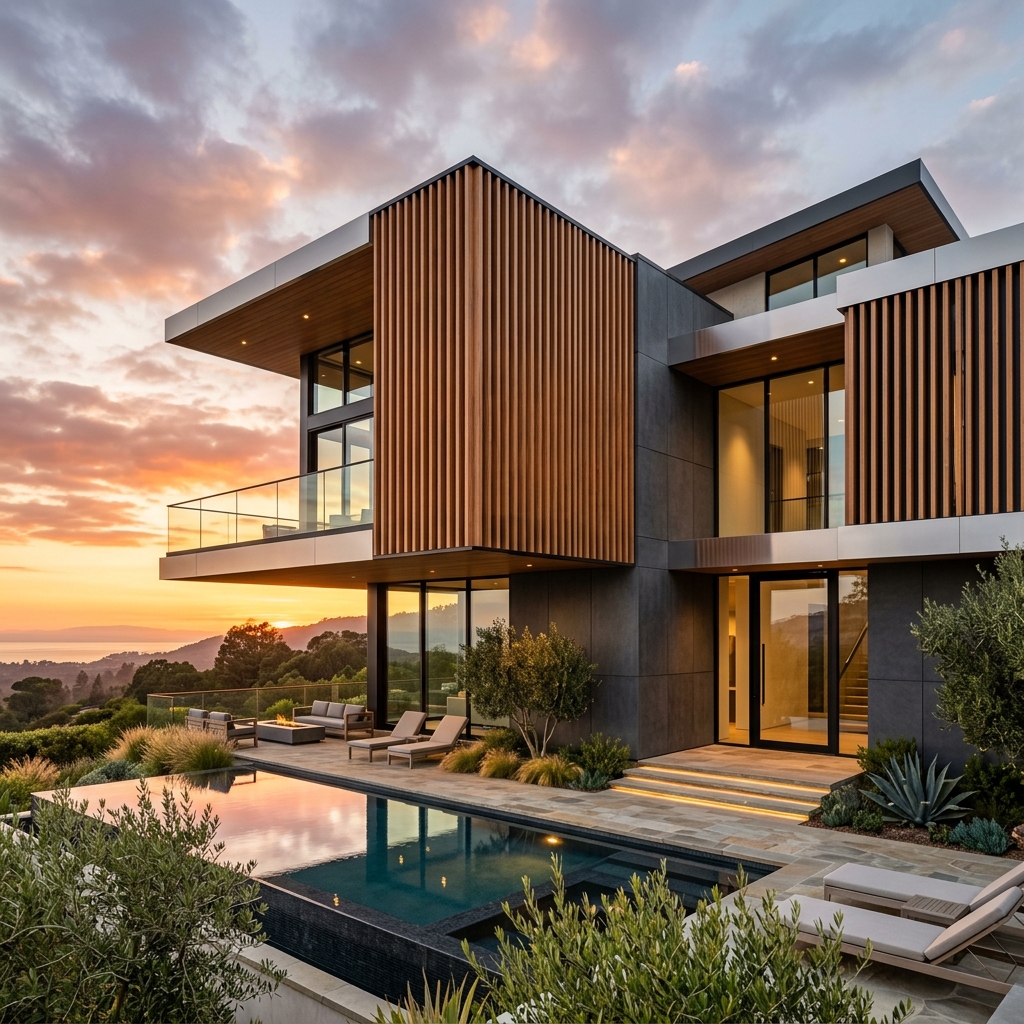 Detailed view of Vistara Homes WPC Louver textures and grain